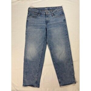 Old Navy Low Rise OG Loose Straight Jeans Light Wash Evee Denim Womens Size 8